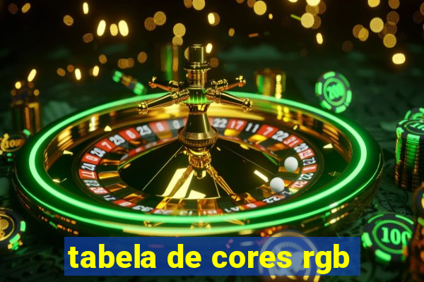 tabela de cores rgb